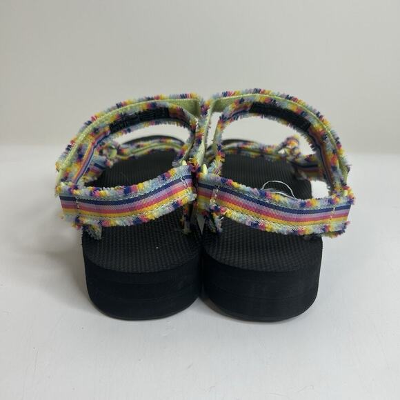 Teva Sandals Women's 10 Midform Universal Fray Frazier Multicolor 1118954 Shoe - Picture 8 of 8